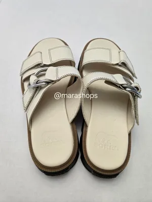 Sorel Rein Cbtm Slide Sandals White thumbnail 4