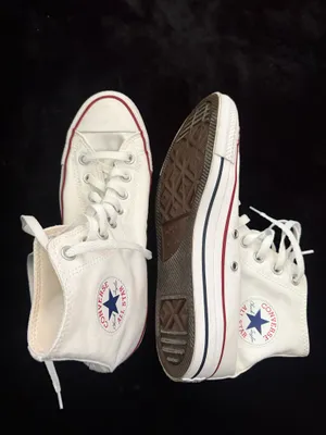 White Converse High-Top Sneakers thumbnail 4