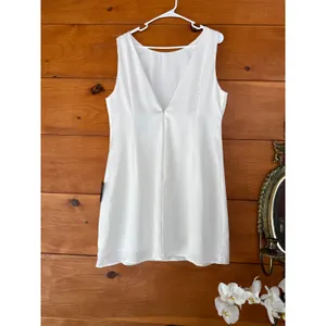 NWT Lulus Elevated Appearance Ivory Satin Open Back Mini Dress Party Cocktail XL thumbnail 6