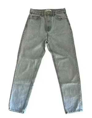 ZARA Straigt Leg High Rise Ankle Boyfriend Women’s Denim Blue Jeans Sz 4 #1673 thumbnail 1