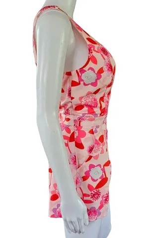 Dygarni Pink & Red Floral Sleeveless Romper Size Large thumbnail 5