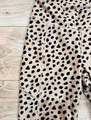 Leopard Cheetah Print High Waisted Leggings Size M thumbnail 3