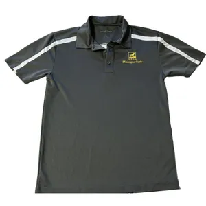 Port Authority Michigan Tech Huskies Women’s XS Performance Polo Shirt Gray VGC MTU thumbnail 2