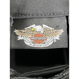 Harley Davidson Vintage Leather Studded Grommet Bootcut Pants Moto Biker Babe 10 thumbnail 5