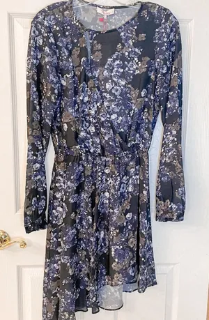 NEW with Tags Parker NWT Bluebonnet Asymmetrical Dress, Size X-Small, MSRP $398 thumbnail 1