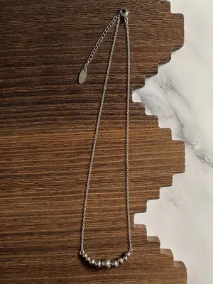 Handmade Western Pearl 1.5 inch Graduated Bar Necklace thumbnail 2