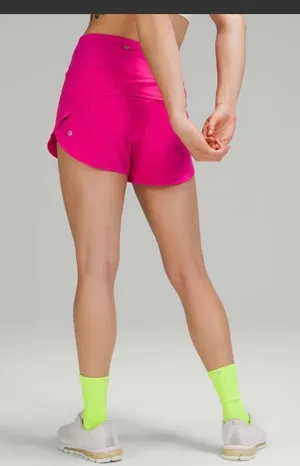 Lululemon Speed Up High Rise Short 4" Lined Size 2 Sonic Pink SNCP Run Gym thumbnail 2