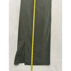 Lululemon Women's Green Stretch Woven Wide Leg High Rise Pants Size Medium thumbnail 14