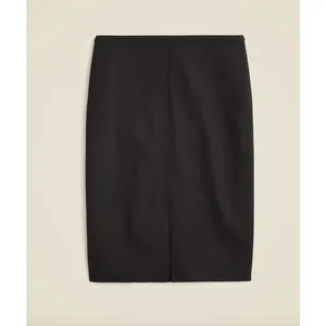 J.Crew Pencil Knee Length Skirt Italian Bi Stretch Wool Black $168 US 4 NWT thumbnail 2