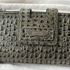 Kenneth Cole Reaction vegan patent leather wristlet wallet thumbnail 2