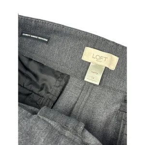 LOFT Curvy Dress Trouser Pants Bootcut Charcoal Gray Size‎ 14 thumbnail 2