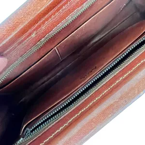 Vintage Abtik Hand-tooled Mayan Print Leather Clutch thumbnail 9