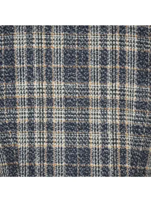 NWT Lulus Posh Arrival Blue Multi Plaid Tweed Mini Dress Size M Academia Preppy thumbnail 8