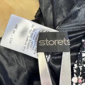 Storets Tweed Skort Romper Gold Button Double Breasted Sleeveless Pinafore Dress thumbnail 7