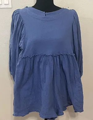 Free People Beach Women's Beyond Obsessed Romper Blue Size XS EUC thumbnail 1