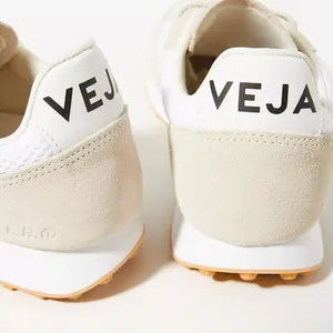 Veja Rio Branco‎ Alveo Mesh Suede Leather Sneakers White Pierre / Natural 12 thumbnail 4
