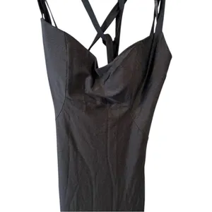 La Femme Lace Up Back‎ Jersey Mermaid Gown Black 6 thumbnail 5