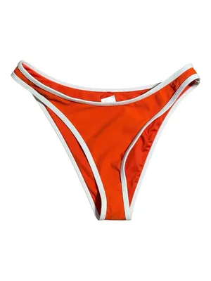 Wilo The Label Orange/White Contrast Tankini Swim 2pc Set NWT thumbnail 6