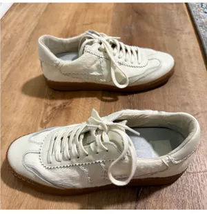 DV by Dolce Vita Notice Stitch- Ivory Calf Hair Sneaker-Size 9 thumbnail 7