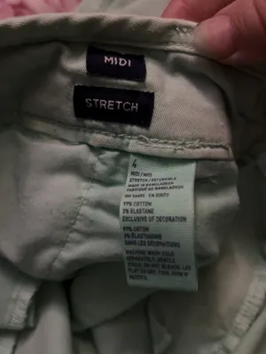 American Eagle Outfitters Light Mint Green Casual Cotton Shorts thumbnail 4