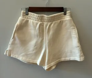 Vans Cream Sweat Shorts | Size Small | NWOT | Cotton Blend thumbnail 1