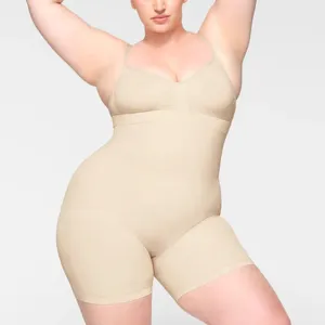 Skims Seamless Sculpt Mid Thigh Short Sand‎ NWOT size L thumbnail 7