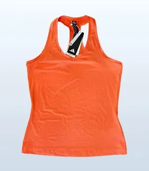 Adidas NWT Aeroready Women's D2T Training Tank Top in Orange/Coral, Size Small thumbnail 1
