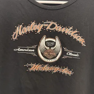 Harley-Davidson 105th Anniversary Black Studded Graphic T-Shirt Womens‎ XL USA thumbnail 2