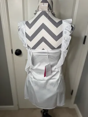 White Beginning Boutique Mini Dress Birthday Girl thumbnail 3