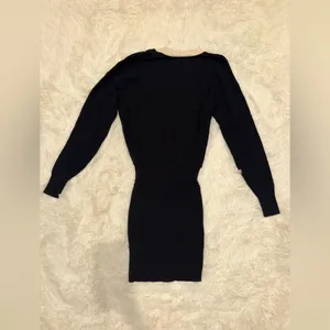 NEW Ramy Brook Andrea Contrast Placket Long Sleeve Sweater midi Dress sz S thumbnail 7