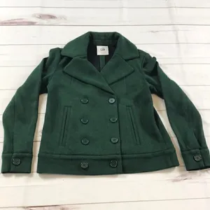 CAbi Love Carol Green Sweater Pea Coat thumbnail 6