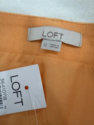 LOFT Peach Belted Mini Skirt thumbnail 5