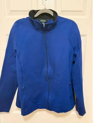 Classic sporty LAUREN Ralph Lauren activewear zip-up jacket thumbnail 1