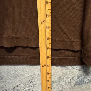 1864 | Lauren Ralph Lauren Ribbed Cotton Long Sleeve Polo Top Brown Women 3X‎ thumbnail 4