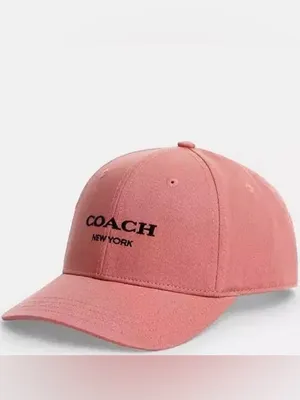 Coach Embroidered Baseball Hat CAA64 Pink / Black thumbnail 15