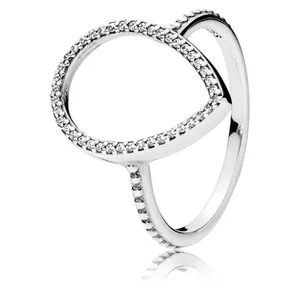 Pandora Teardrop Silhouette Clear Ring thumbnail 2