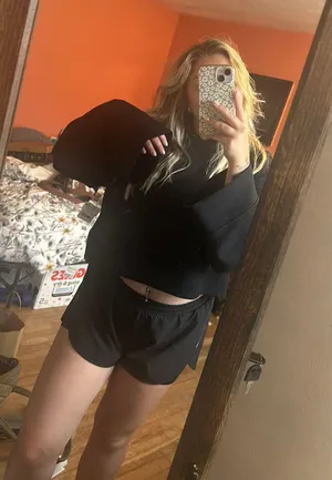 “Work” Crop Sweatshirt thumbnail 1