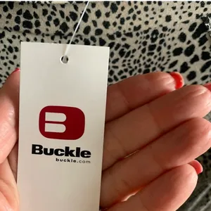 Buckle Animal Print Top thumbnail 3