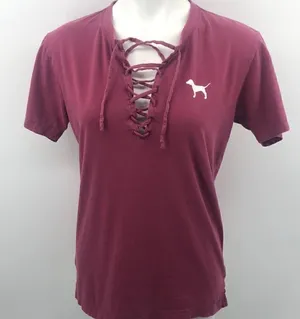 Pink VS mauve short sleeve T-shirt thumbnail 1