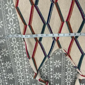 NWT ZARA Geometric Pattern Ecru‎ Large Beach Tote Bag Minimalist Artsy Japandi thumbnail 11