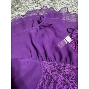 Victoria’s Secret Gold Label Vintage Purple Babydoll Nightie Women’s Size M 90s thumbnail 13