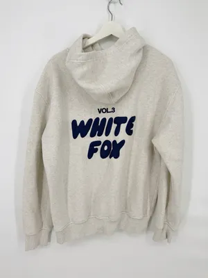 White Fox Vol.3 Oversized Hoodie Heather Gray Size S/M thumbnail 3