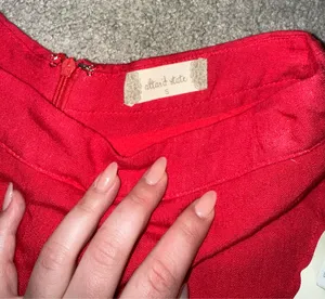 NWT Altar’d State Red Skort Size Small Zip Back thumbnail 2
