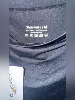 AMPOSH Women's Maternity Workout Shorts Over Belly Buttery Soft Athletic size M thumbnail 7