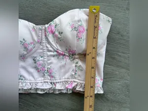 Pink Corset Strapless Bustier Top Women’s Medium Coquette Ballet Feminine thumbnail 5
