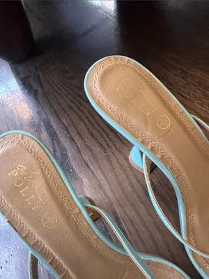 Oh Polly Mint Blue Strappy Square-Toe Heels thumbnail 3