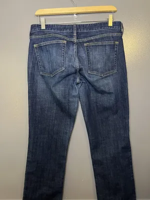 J Crew Matchstick Jeans Womens 29S Dark Wash Mid Rise Straight Stretch Denim thumbnail 4