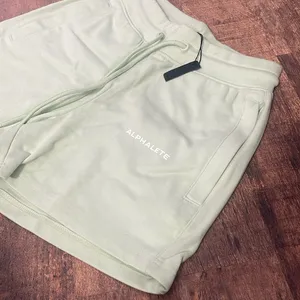 Alphalete Women's Essential Core Athletic Shorts GREEN thumbnail 2