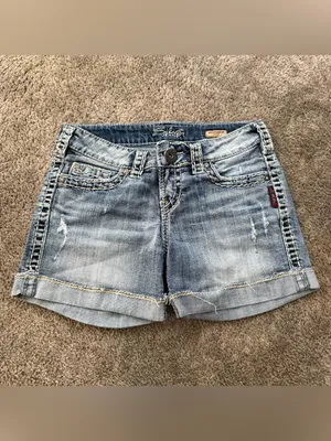 Silver Jeans denim Jean shorts McKenzie thumbnail 2