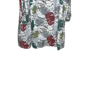 Entro Women's Shirt Dress‎ Button-Up Midi Floral Collar Cold Shoulder Medium NWT thumbnail 9